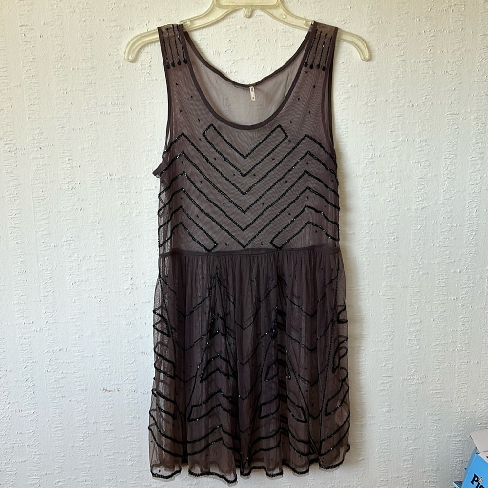 Free People Beaded Slip Dress - Size Small
